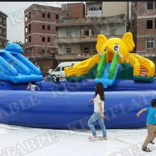 Коммерческий слон водная горка надувной аквапарк для детей