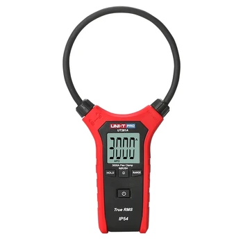 

UNI T UT281A True Rms AC Digital Flexible Current Clamp Meter 3000A Manual Range Buzz IP54 2m drop proof ETL/Intertek certified