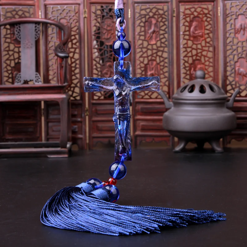 The cross of Jesus car pendant Christian auto Hanging ornaments peace