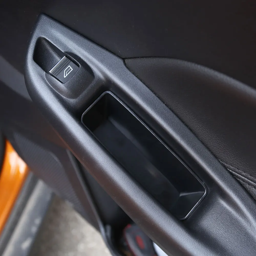 2pcs ABS Car Inner door side storage box cover for Ford mustang 2015-2017
