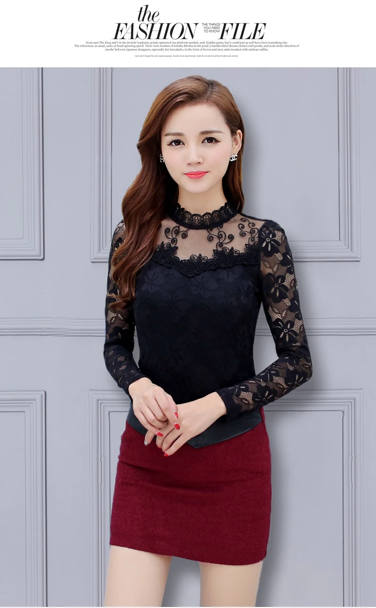 FREE SHIPPING 90s Mesh Lace Blouse OG0772