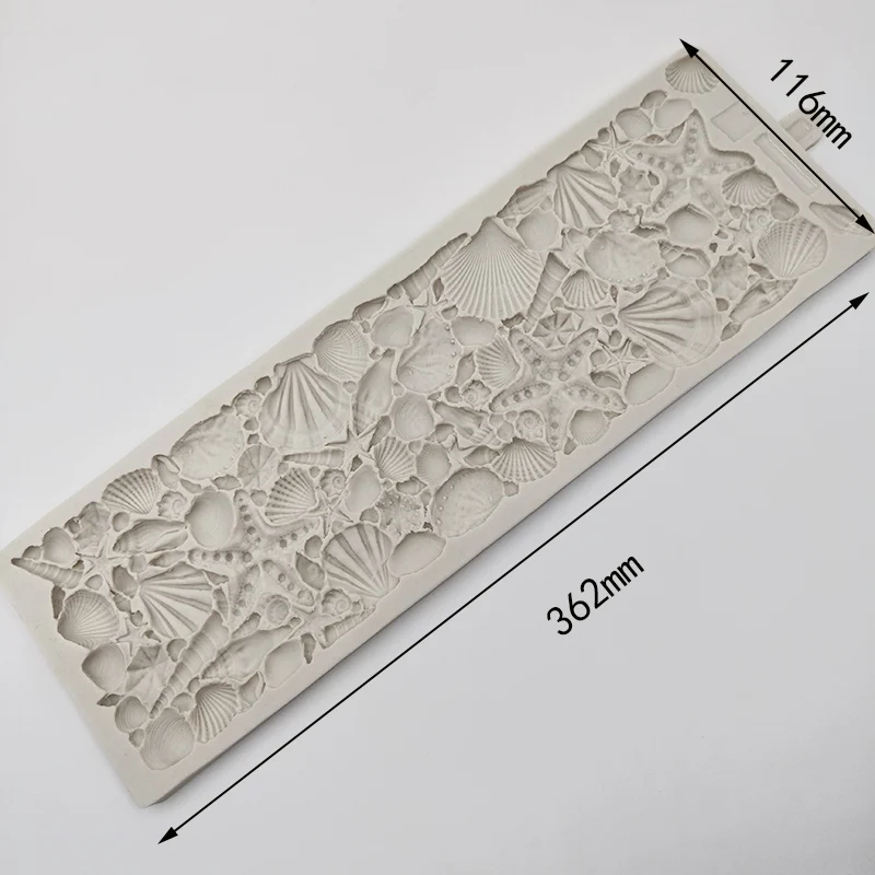 Minsunbak раковина раковины с рисунком морской звезды силиконовая форма помадка