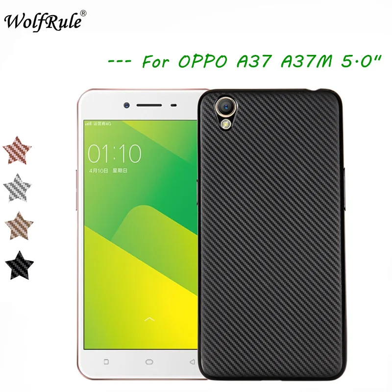 WolfRule OPPO A37 чехол Oppo Neo 9 роскошный с полной защитой из углеродного волокна матовый