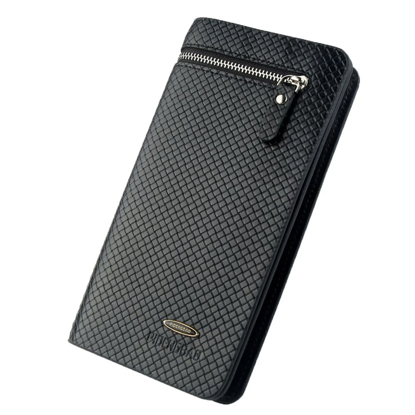 

AOTIAN Men Wallets Classic Long Style Card Holder Male Purse Zipper Capacity Wallet 2019 luxury Leather Wallet Men A30