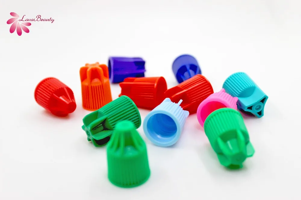 

Free Shipping Colorful Cap for Eyelash Extensions Glue Packaging Bottle Eyelash Growth Liquid Packing Container 50pcs/Lot