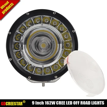 

New 162W 12V LED Work Light Spotlight Driving LED Work Car Lights 24V for SUV 4WD 4x4 9inch led offroad light x1pc free shipping