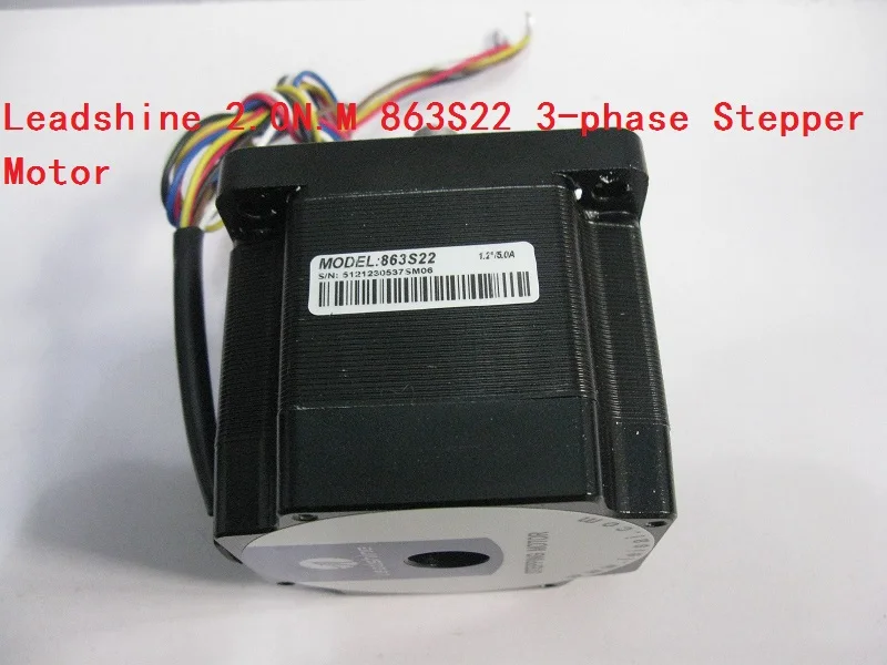 

Leadshine 863S22 2.0N.M 3-phase Stepper Motor NEMA34 Step Angle 1.2 Degrees 5.0A