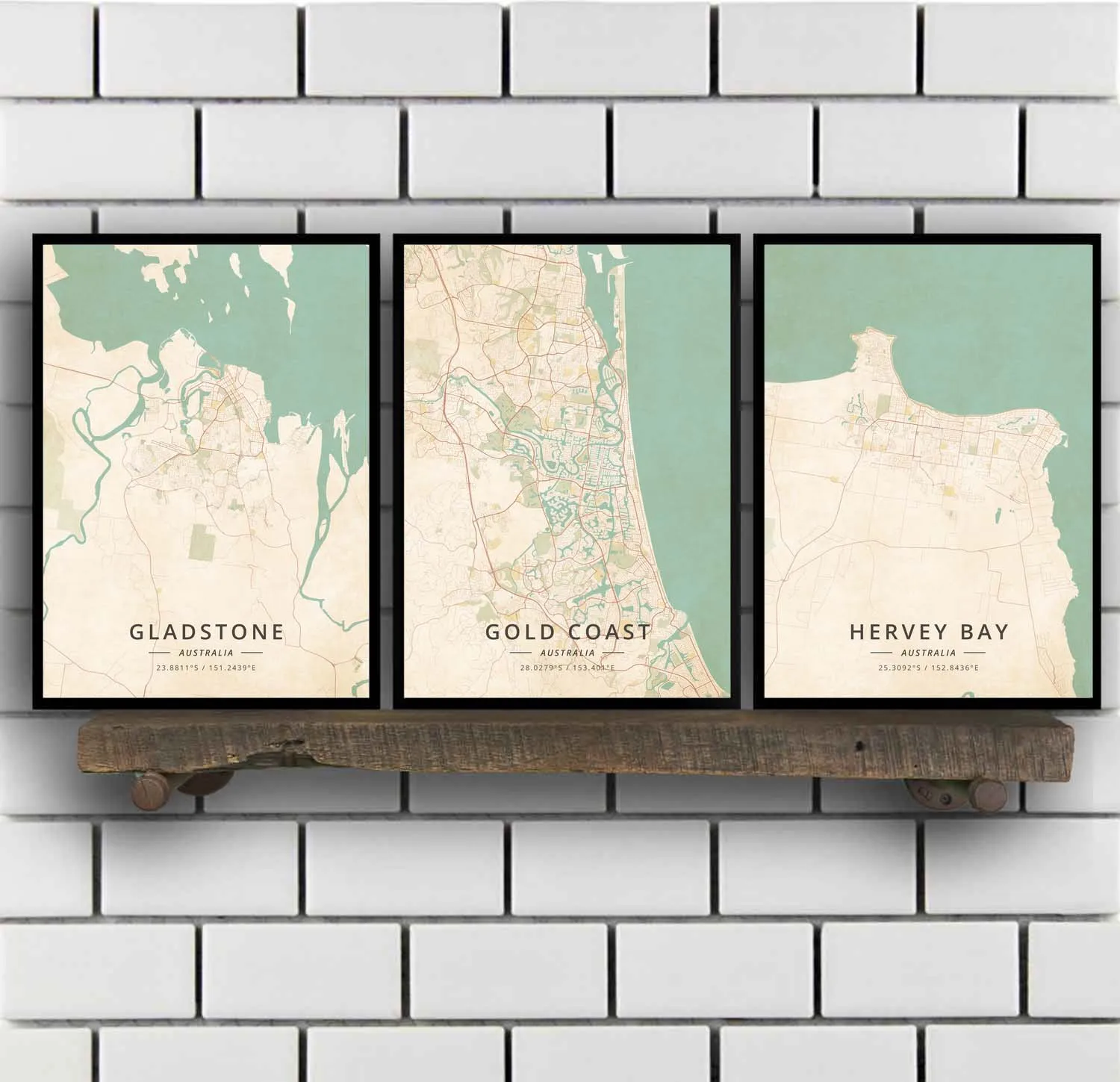 

Gladstone Gold Coast Hervey Bay Hobart Launceston Mackay Melbourne Mildura Newcastle Nowra Perth Australia Poster