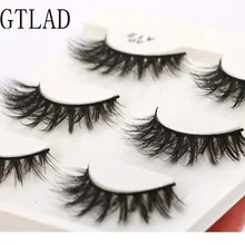 Новые 3 пары натуральные накладные ресницы длинный макияж 3d накладные ресницы из норки ресницы для красоты