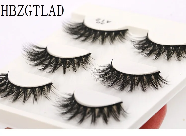 

New 3 pairs natural false eyelashes fake lashes long makeup 3d mink lashes extension eyelash mink eyelashes for beauty
