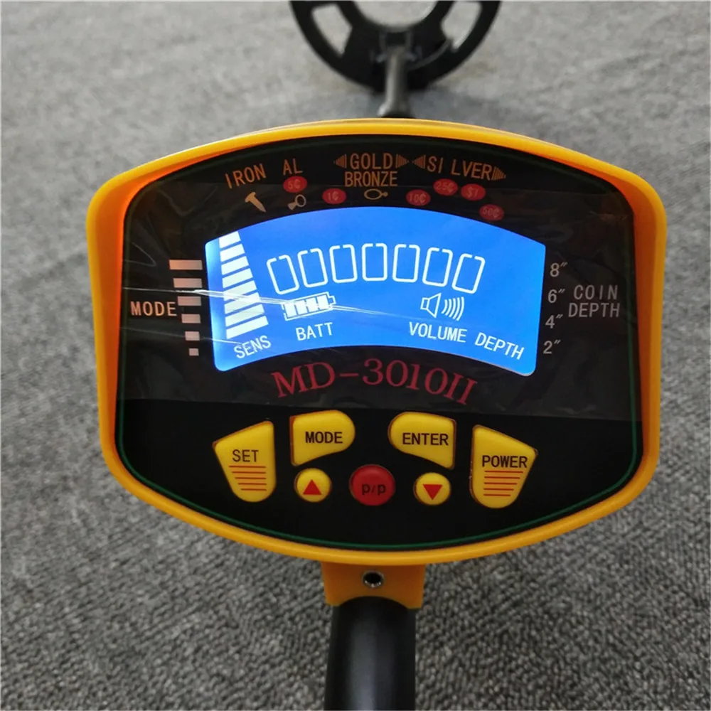 Kopen Professionele Underground Metal Detector MD3010II Schat Gold Digger MD 3010II Lcd Display Hoge Gevoeligheid Zoeken Tool