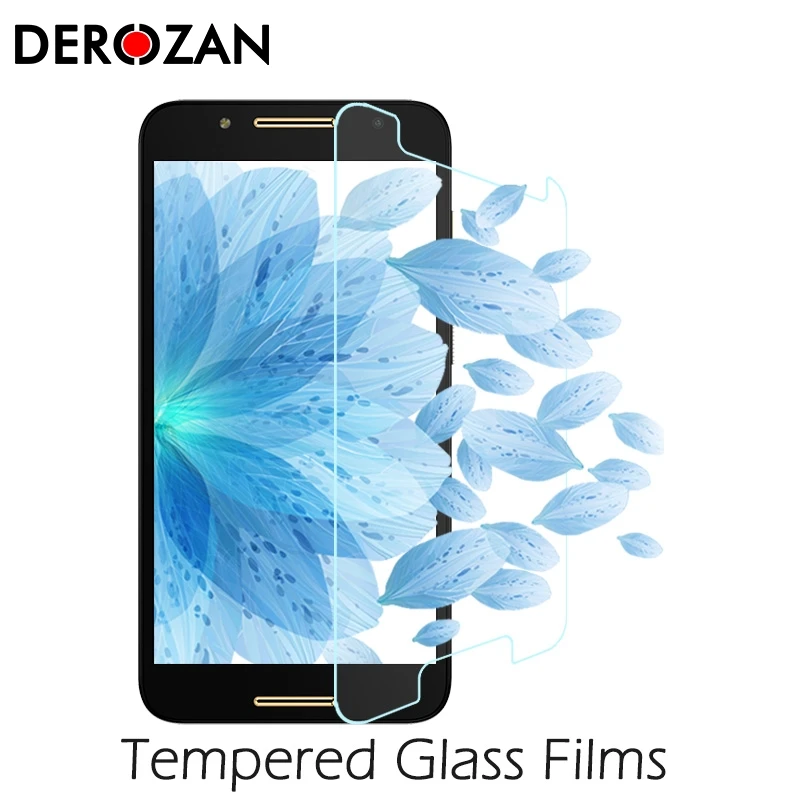 

DEROZAN Screen Protectors For Alcatel A5 LED Tempered Glass A5 LED OT5085 5085Y 5085D 5.2 INCH Proctive Ultra Thin Front Film