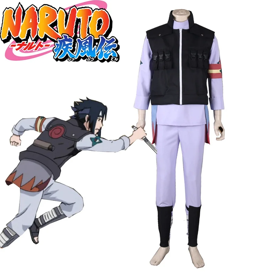 

High-Q Unisex Anime Cos NARUTO Uchiha Sasuke Cosplay Costume Sets