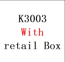 Высокое качество K3003 Динамический и арматура гибридной технологии K3003i наушники лихорадка HIFI DIY третьего частота вкладыши bluetooth гарнитуры - Цвет: K3003 retail box