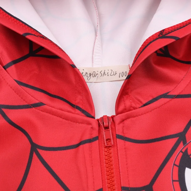 Розничная продажа 2018 для мальчиков верхняя одежда Костюмы Пальто Куртка с Человеком-пауком толстовки для мальчиков пальто с героями