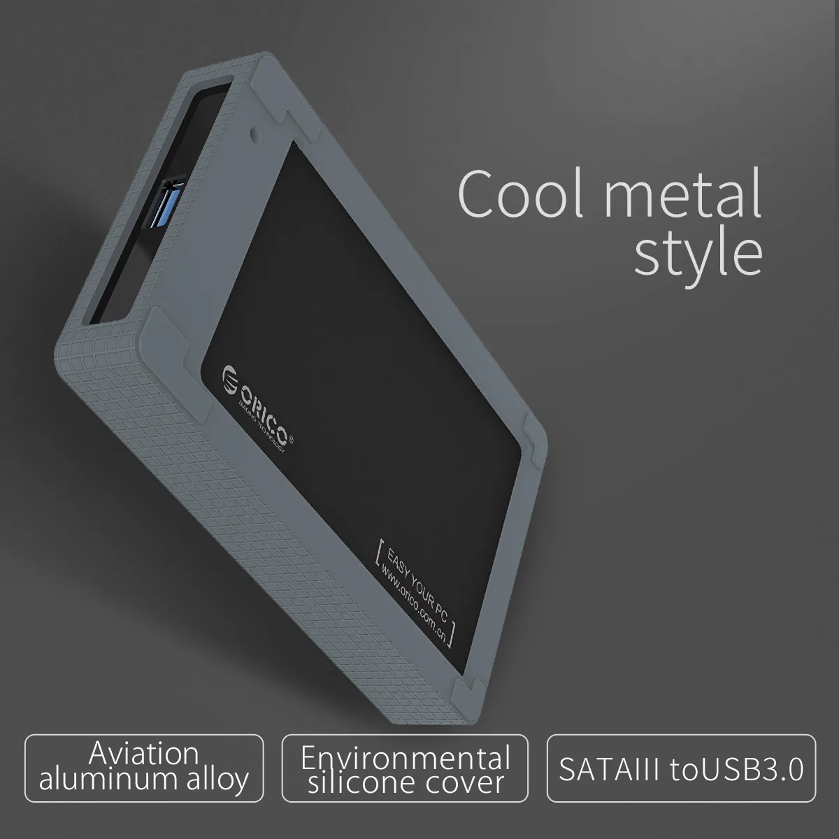 ORICO 2.5 дюймов HDD SSD SATA к USB3.0 5/6 Гбит/с ящик для инструмента Бесплатная Алюминий чехол