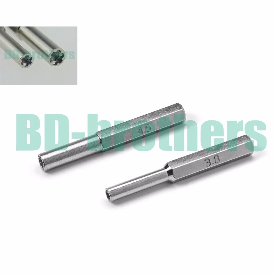 

3.8mm/4.5mm Security Screwdriver Tool Bit Gamebit 3.8 4.5 for Nintendo NGC SFC MD NES N64 SNES Gameboy Open Tools 400pcs/lot