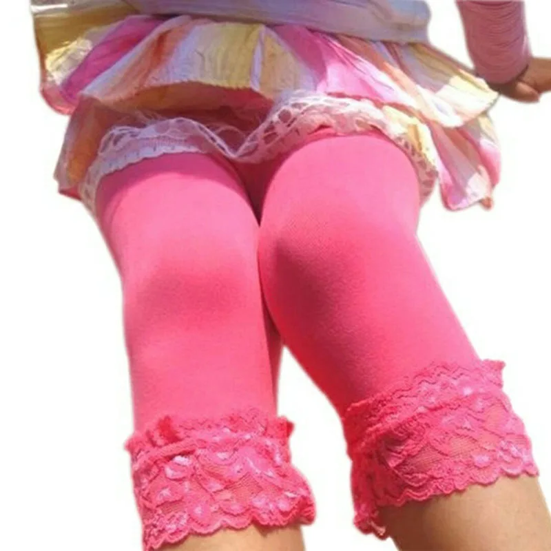 Леггинсы для девочек Осень-весна Стрейчевые кружевные брюки-леггинсы, облегающие брюки, капри брюки эластичные бархатные эластичные леггинсы, штаны для девочек