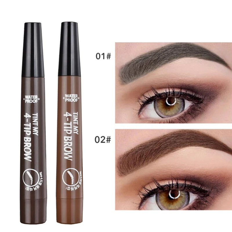 

New Quick-Drying Waterproof Liquid Eyebrow Pencil Natural Long Lasting Eyes Makeup Product Easy To Wear