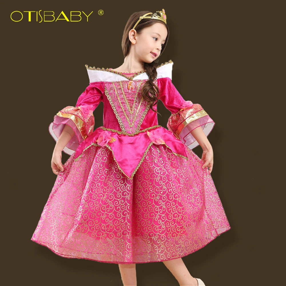

OTISBABY Sleeping Beauty Princess Dress for Girs Cinderella Dresses Rapunzel Aurora Kids Sofia Dress Christmas Costume Clothing