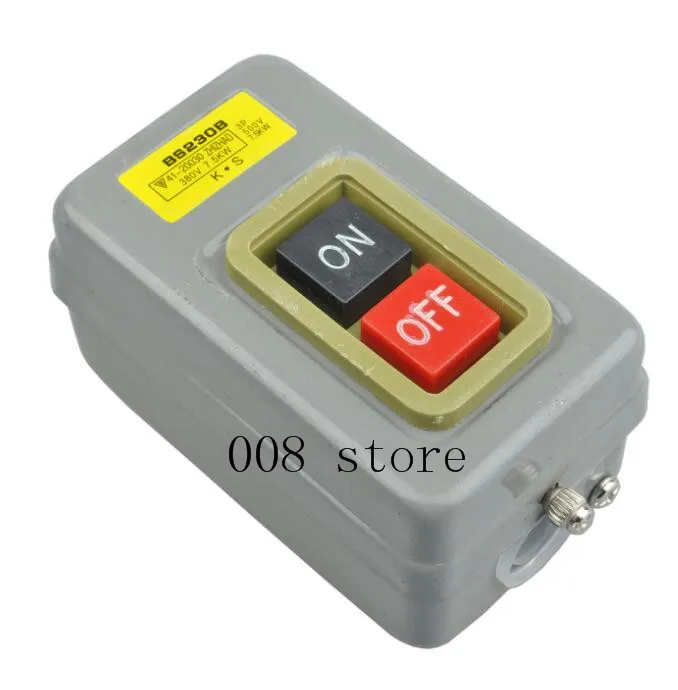 

AC380V 3.7KW Cutting Machine On/Off Push Button Switch BS230B TS