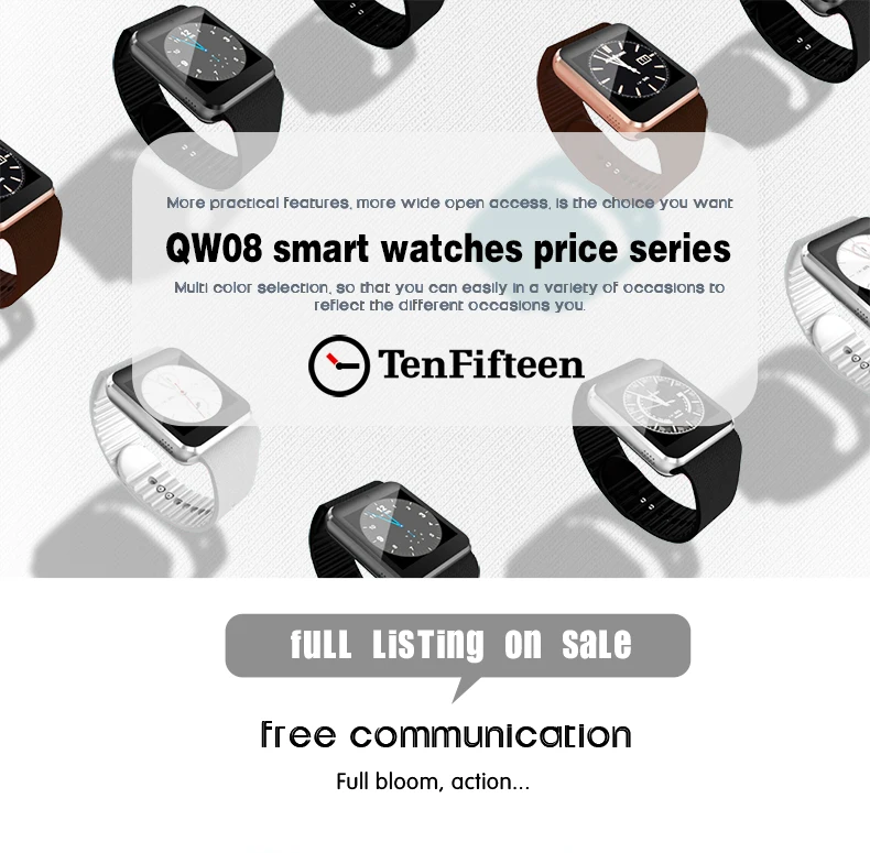3g QW08 Смарт-часы 1,54 дюймов Экран Android 4,4 MTK6572 1,2 ГГц двухъядерный процессор, 512 MB Оперативная память 4 Гб Встроенная память Bluetooth 4,0 умные часы на