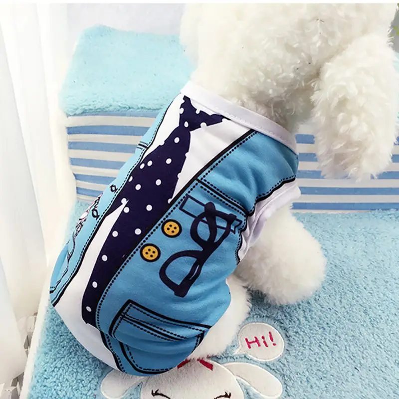 

2018 Puppy Vest Shirts Pet Dog Clothes Hoodies Coats Funny Costumes Spring Clothing For Dog Summer Puppy Dog Shirts Clothes