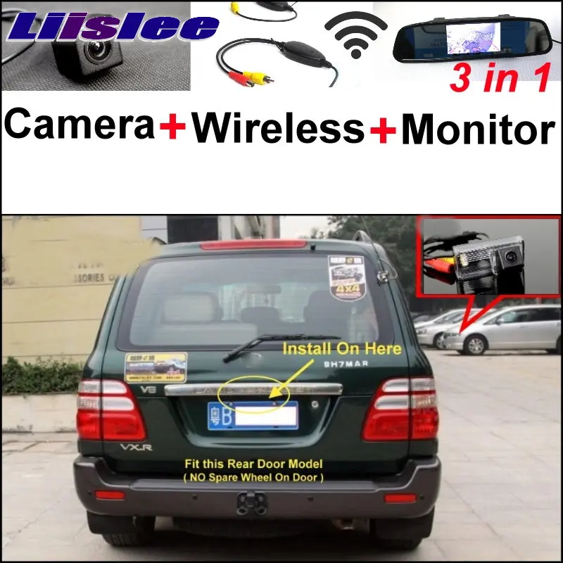 

Liislee Special Rear View Camera+Wireless Receiver+Mirror Monitor Parking System For TOYOTA Land Cruiser LC 100 LC100 1998~2007