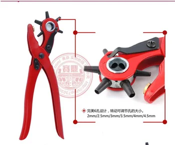 

by dhl 100pcs Hole Puncher Sewing Leather Belt Pliers Hook Clamp 2/2.5/3/3.5/4/4.5MMPunching Hole Forceps Punch Head
