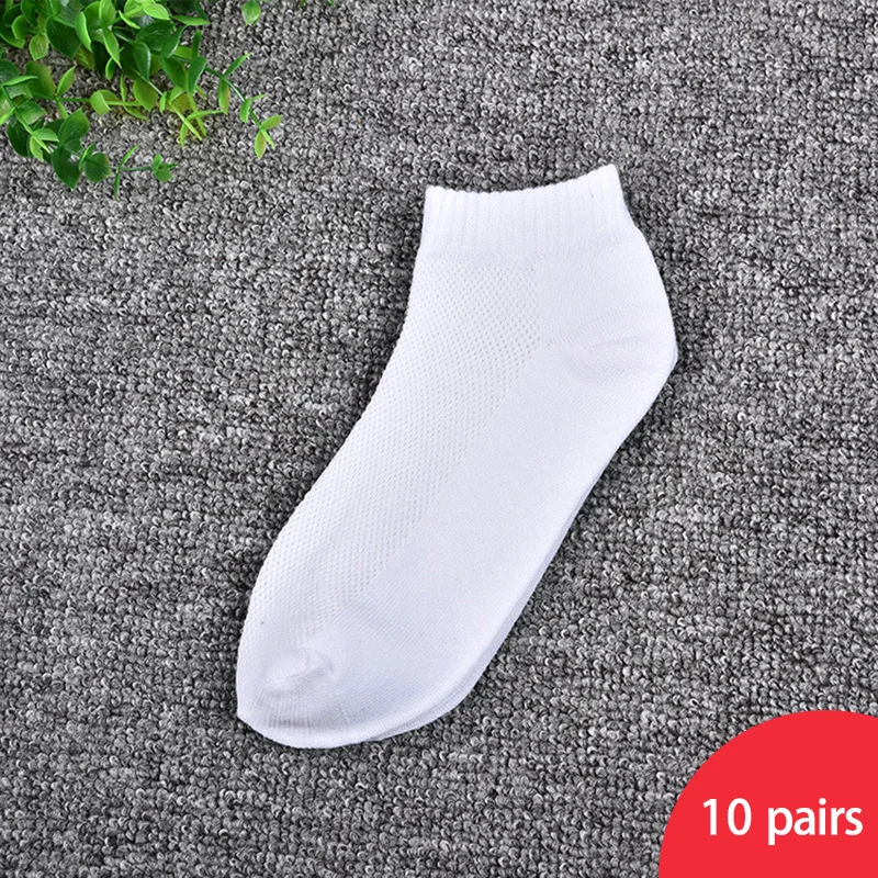 style 2 20 шт = 10 пар ECMLN дышащие мужские короткие носки до лодыжки носки мужские однотонные сетчатые высококачественные мужские носки-башмачки горячая Распродажа горячая распродажа - Цвет: style 2
