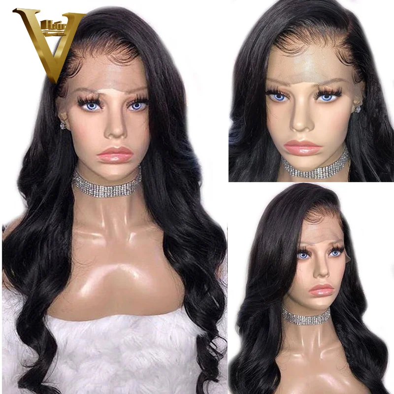 

Brazilian Wavy 360 Lace Frontal Wig Pre Plucked With Baby Hair 250 Density Lace Front Human Hair Wigs Remy Hair Wig For Women