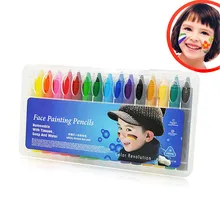 

16 Color Face Painting Crayons Body Paint Pencils Sticks Non-toxic Easy Wash Hot Sale