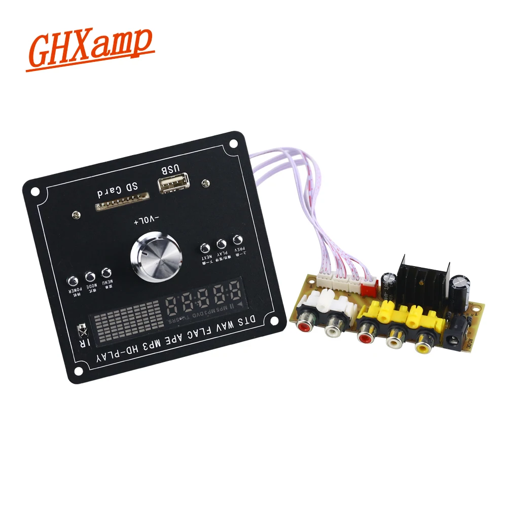 

Ghxamp Bluetooth 4.2 DTS Lossless Decoder Board Mp4 Mp5 HD Video Decoding Board APE/WAV/MP3 MTV Karaoke TV BOX Speaker AUX DC5V