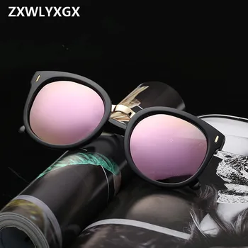 

New Fashion Arrow Sunglasses Women Brand Designer Bright Mirror Reflective Retro Female Sun Glasses Oculos De Sol