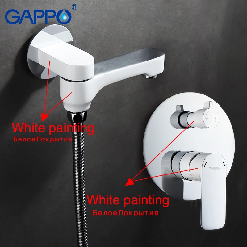 Billige GAPPO Wand badezimmer dusche wasserhahn set bronze regen dusche wasserhahn badewanne dusche wasserhahn chrom wasserfall große dusche kopf GA7148 8