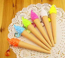6 шт./компл. прекрасный творческий мороженое ручка Kawaii гелевая Caneta материал Эсколар канцелярские офисные школьные принадлежности подарок