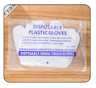 Одноразового использования одноразовые перчатки для окрашивания волос цветной мешок 100 одноразовые перчатки - Цвет: Letter bag 100 pcs