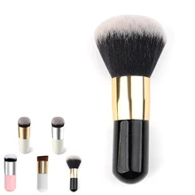 1pcs Round/Oblique Head Powder Makeup Cosmetics mini Short Brushes BB Cream Tools