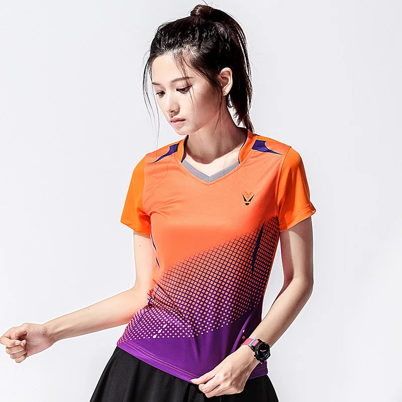 New Badminton Shirt Women Summer Sports Quick Dry Breathable Tennis t
