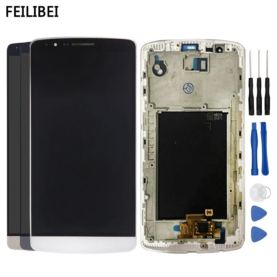 Lg Stylo 3 Lcd Screen Replacement With Frame Display For LG G3 D855 D851 D850 LCD Display Touch Screen Digitizer
