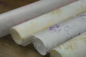 fog paper flower branches glass wrapping paper 20pcs