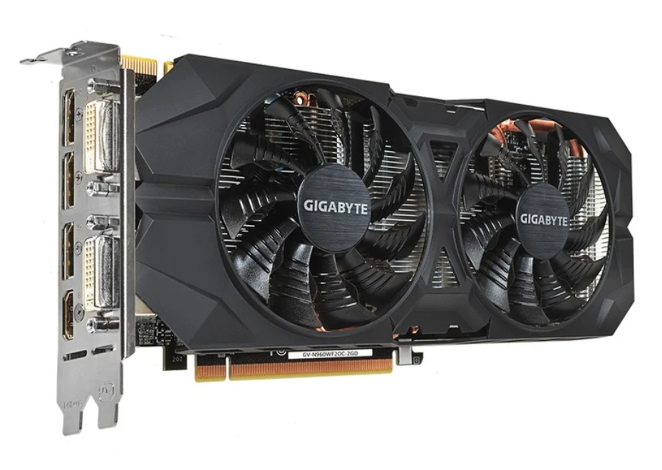 GIGABYTE, оригинальная Видеокарта GTX 960, 2 Гб, 128 бит, GDDR5, видеокарты для nVIDIA, видеокарты VGA, Geforce GTX960, Hdmi, Dvi, используется игра