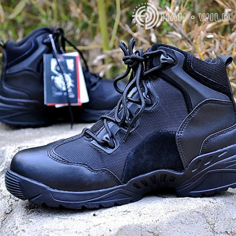 mens navy walking boots