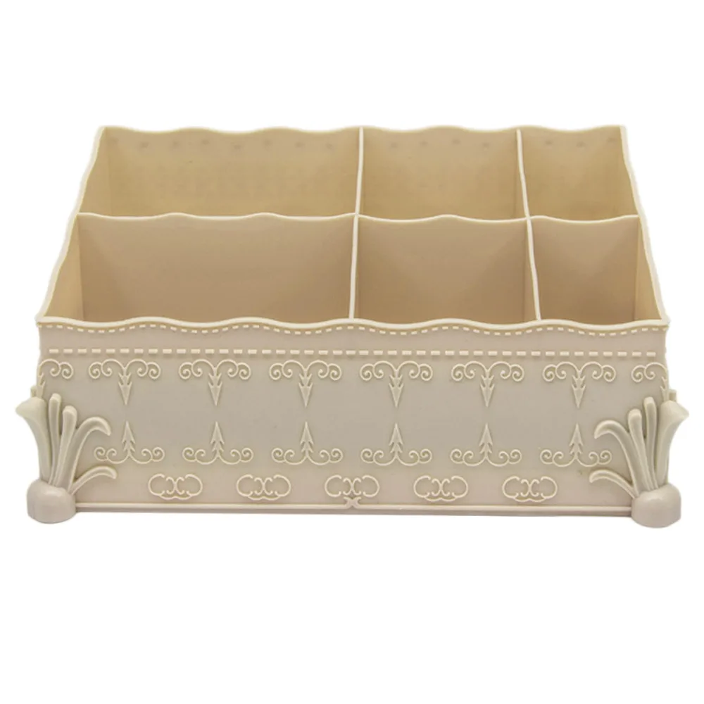 

Retro Acrylic Makeup Cosmetic Organizer Storage Box Case Brush Pen Pencil Multiple compartment organizer na kosmetyki