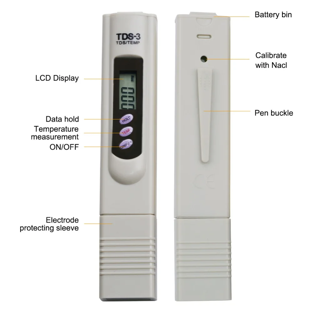 Цифровой тест качества воды ручка чистоты воды er PH Тест er+ TDS тест er+ EC тест er для Аквариума Бассейн школа лаборатория еда