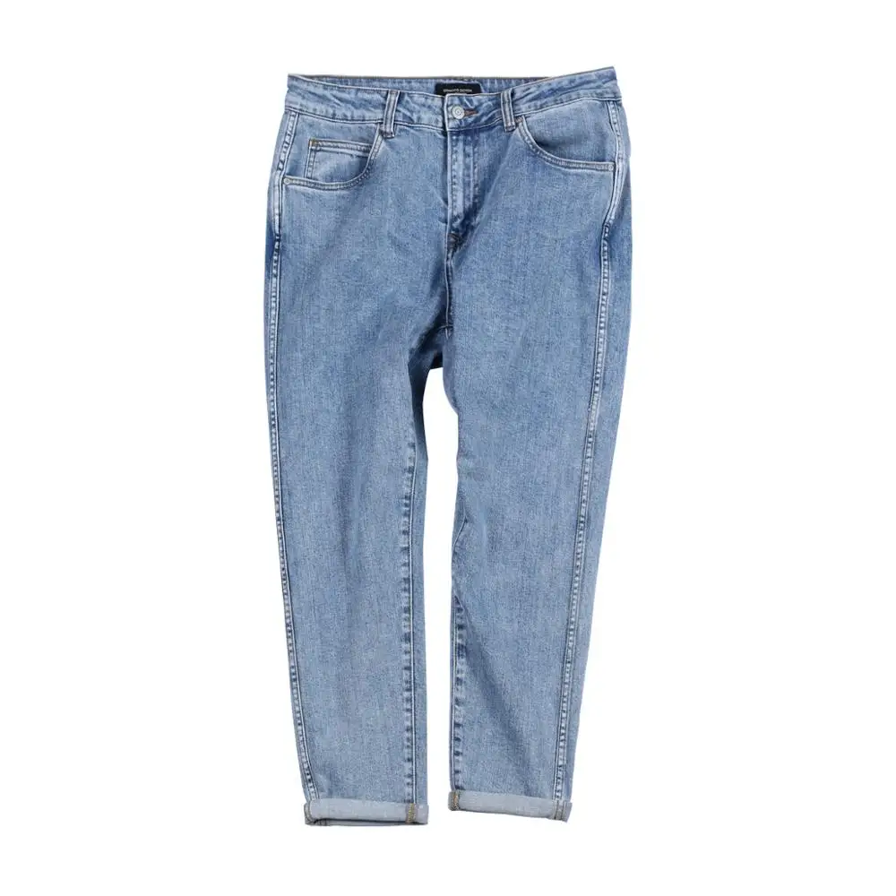 SIMWOOD 2019 Spring Summer New Jeans Men Side Striped Slim Fit Jeans Fashion High Quality Ankle-Length Denim Trousers 190033
