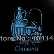 LK324-CHIANTI красный винный бар пивной паб светодиодный неоновый свет знак