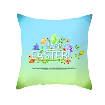45*45 см Хлопок Кролик Happy Easter украшения для дома подушки Кролик яйца наволочки для подушки пасхальный декор wielkano - Цвет: 21