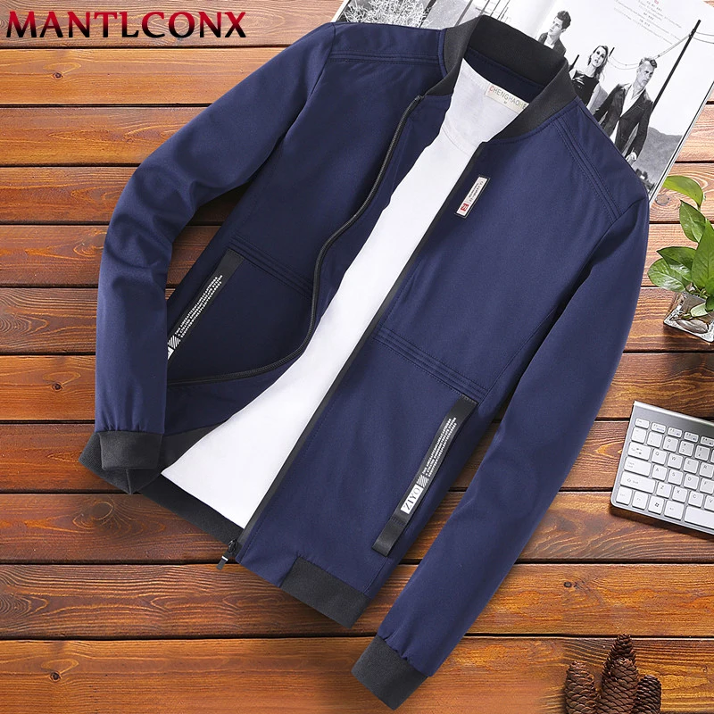 

MANTLCONX Plus Size 7XL 8XL Jacket Men Fashion Casual Mens Jacket Sportswear Bomber Jacket Mens Jackets and Coats Zipper Outwear