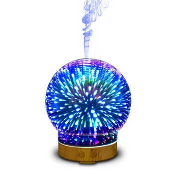 

3D Essential Oil Aroma Diffuser Spherical Humidifier 7 Color LED Light Ultra-quiet Portable Ultrasonic Humidifier Aromatherapy